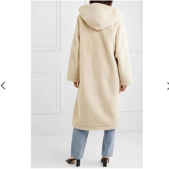 NWT Stand Studio Cream Oversized Teddy Hooded Coat - The Jessica Jacket - Picture 3 of 10